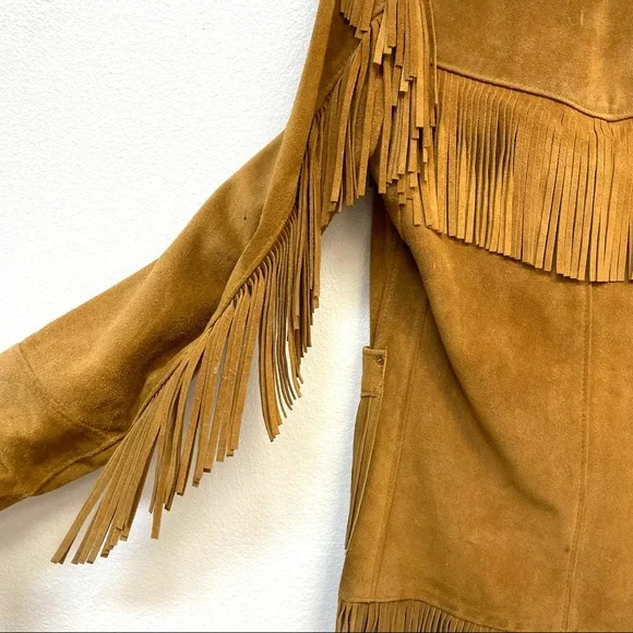 Rancher Suede Fringe Jacket Size S - Picture 4 of 8